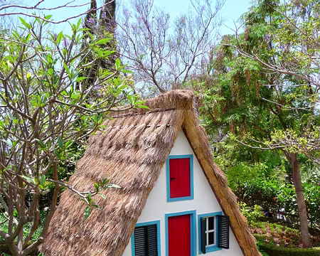 PXL139 J13-Funchal : Jardin Botanique - Réplique maison de paysan