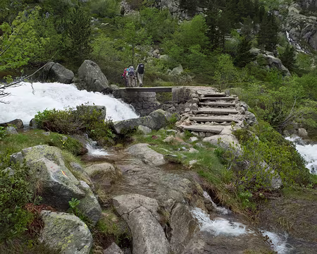 FM9A0958 Il y a tellement d’eau que le torrent déborde sur le sentier