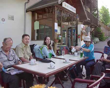 Pause café en attendant la première benne Pause café en attendant la première benne