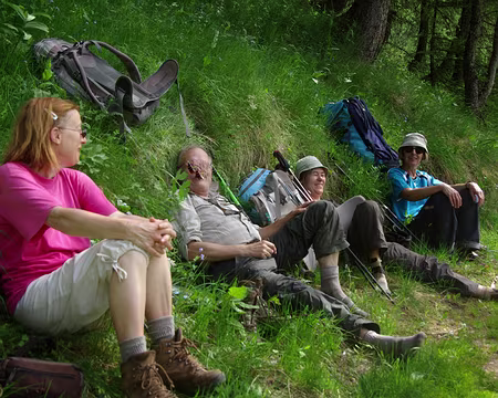 Cette épuisante montée nécessitait bien un petit repos ! Cette épuisante montée nécessitait bien un petit repos !