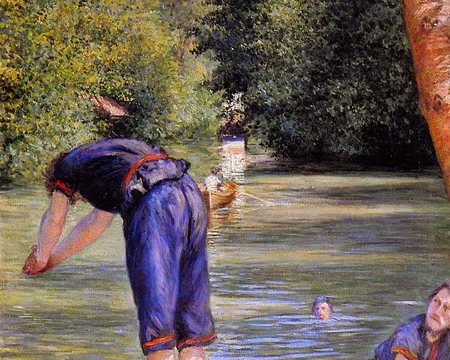 PXL013 Baigneurs, bords de l'Yerres (Caillebotte, 1878)