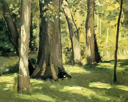 PXL028 Les Yerres, effet de la lumière, Gustave Caillebotte (1871)