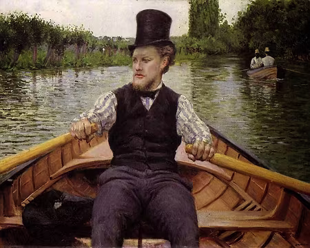 PXL037 Partie de bateau, Caillebotte 1877