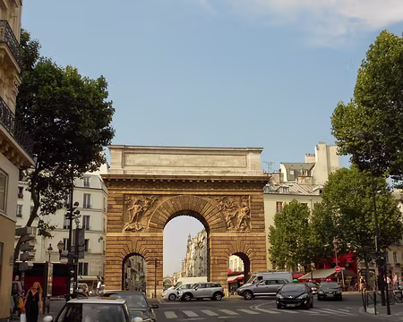 PXL001 Porte Saint-Martin érigée en 1674 à la demande de Louis XIV en l'honneur de ses victoires sur le Rhin et en Franche-Comté, située à l'emplacement d'une porte de...