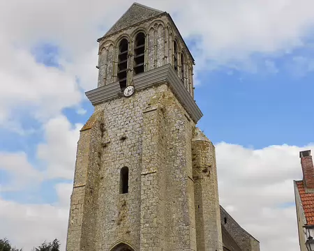 PXL007 Clocher-porche de l'église St-Georges (XIIIè s.), Lizines