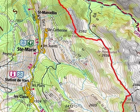 PXL022 Dimanche : Crête de Vars et Paneyron (+1690 / -1300)