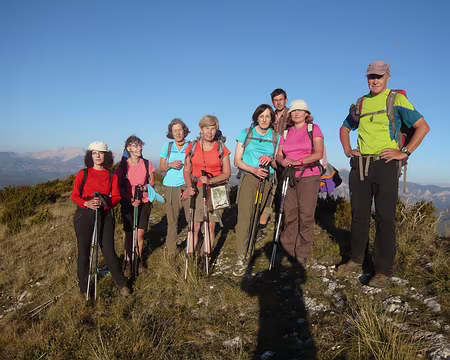 PXL043 Le groupe au complet sur la crête de l'Eyglière.