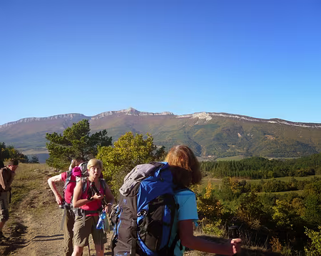 PXL044 J6. Le parcours en crête de la veille.