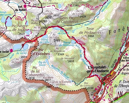 PXL000 Samedi 11 juillet : De L'Hospitalet aux Estanys de Juclar : + 1250m / - 300 m