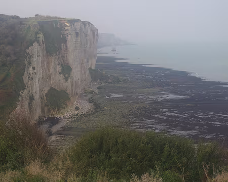 Falaises dans la brume Falaises dans la brume.