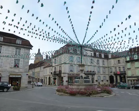 PXL009 Arbois, la Place de la Liberté et la Fontaine aux Lions (1804)