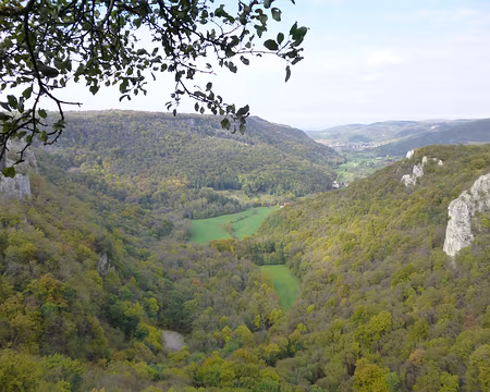 PXL024 La reculée des Planches vue depuis le belvédère du Fer à Cheval