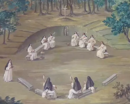 PXL035 Cour de la Solitude dans laquelle les religieuses se réunissaient