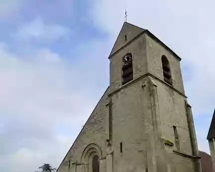 PXL001 Eglise de Villennes-su-Seine, XIIè s., porche de 1875 et clocher à bâtière du XVIè s.