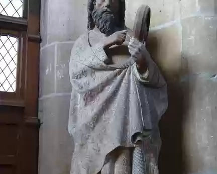 PXL019 Statue en pierre de Jean-Baptiste, XIVè s.