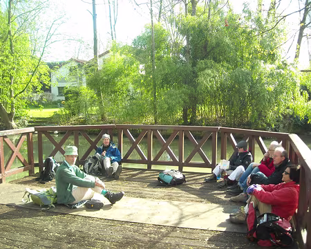 PXL000 Première pause, le long du Bras du Chapitre, face à l’ile Sainte Catherine. Le thème du jour 