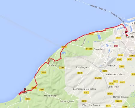 PXL001 Samedi : visite de Calais et Wissant : 23 km