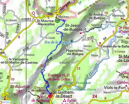 PXL067 J5. Le Ranquas - St Guilhem ; 20,6km, +530 -1015