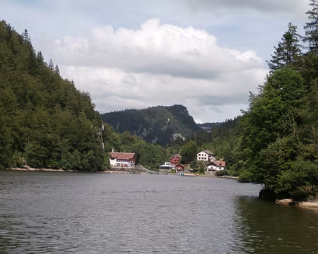 Jour 5 06072016 1557 (Danielle) départ en bateau du lac des Brenets vers Villers le lac
