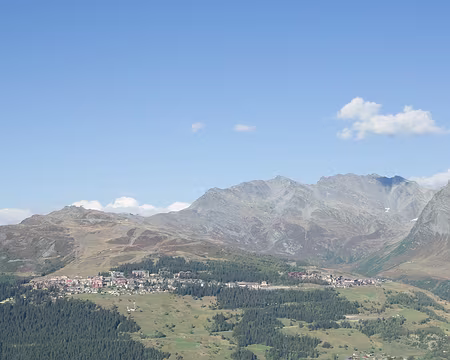 2016_09_25_16-58-22 Panorama final moins sauvage sur la Rosière. De gauche à droite, Roc de Belleface, Lancebranlette, Mont Valezan, Pointe de la Louïe Blanche, Pointe Rousse,...