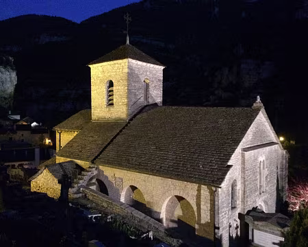 2017_05_04-21_33_02 Église de la Malène, où nous dormons au presbytère