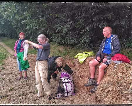 St Malo (21) piquenique au chaud dans le foin