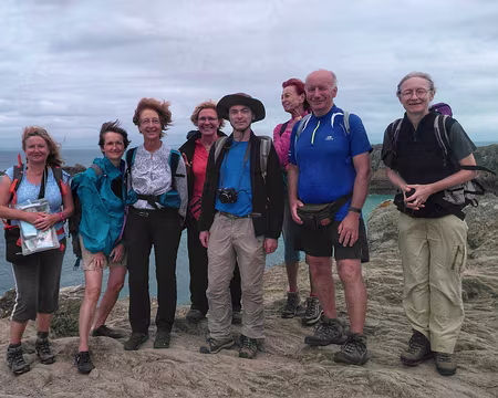 St Malo (29) Le groupe au complet à la Pointe du Grouin