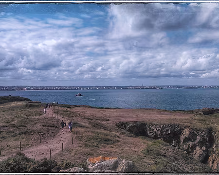 St Malo (44) A la pointe de la Varde, vue sur St Malo