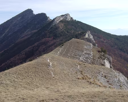 DSCF0588 crête de la Montagne d'Aujour : le sommet 1834m est tout au bout.