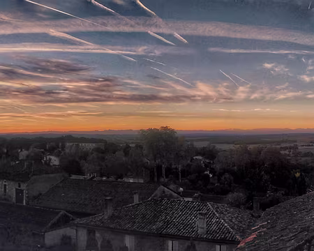 Gers (79) Jeudi 26 oct,Lectoure, vue sur les Pyrénées