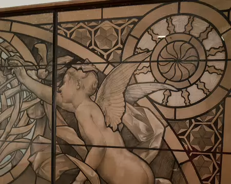 2017_12_20_16-12-08 Exposition Belle Époque au château de Nemours, modèle de vitrail