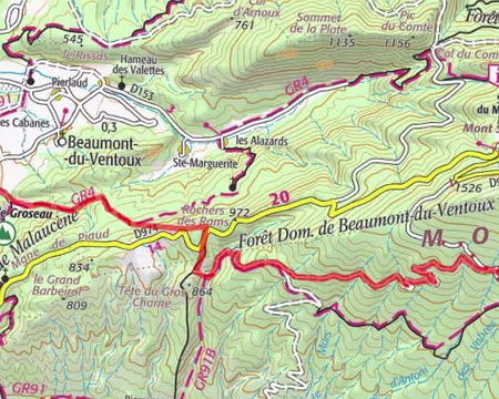 P1260023 Du Mont Serein à Malaucène via le sommet du Mt Ventoux (24 km / +700 / -1700)