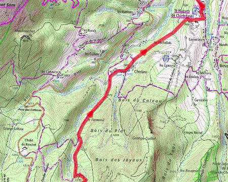 P1260314 Col de Porte - Chamechaude - St Hugues (+740 m / - 1180 m / 12 km)