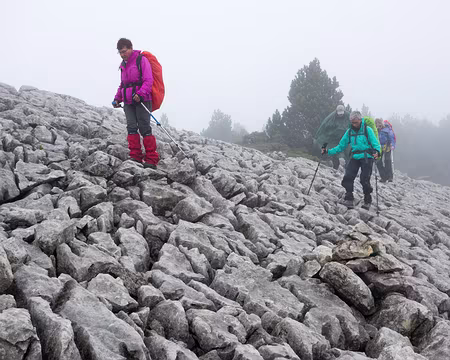 20181007-11h53m43s-DSC09117-V3 Le lapiaz est une formation géologique créée par le ruissellement des eaux de pluie qui dissolvent la roche.