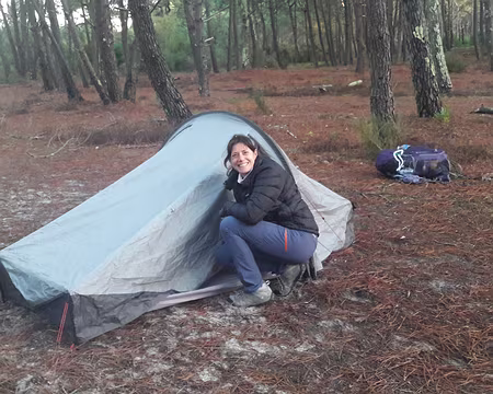 Deuxième bivouac dans les dunes du Passillon Deuxième bivouac dans les dunes du Passillon