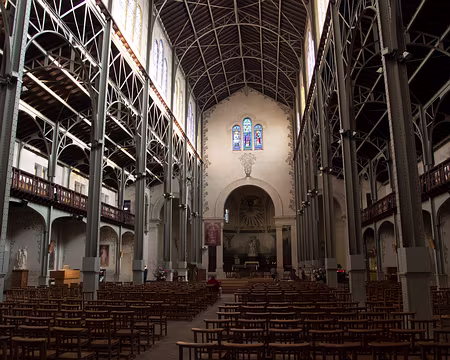 2019_02_15-17_43_48 L'église Notre-Dame-du-Travail, classée aux Monuments historiques, bâtie pour les très nombreux ouvriers logeant dans le 14e arrondissement qui avaient la...