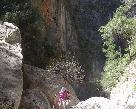 DSC07415 Passage délicat dans les gorges d'Agia Irini