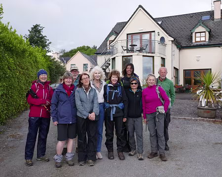 P1050447 Mary et son Mount Brandon Hostel. Merci Mary.