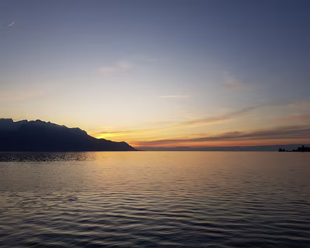 20191025_182614 Coucher de soleil sur le lac Léman