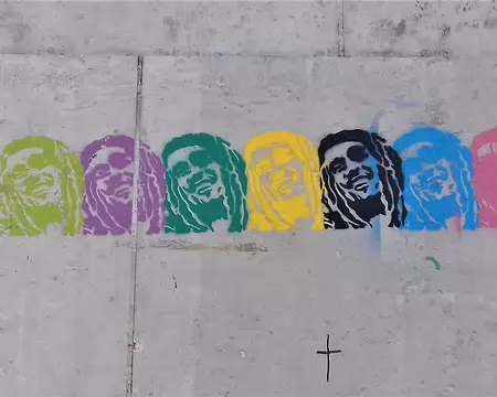 014 Bob Marley de toutes les couleurs