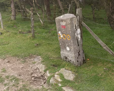 169_4V1A8583 Une des nombreuses bornes frontières que nous allons rencontrer, ici la borne numéro 200