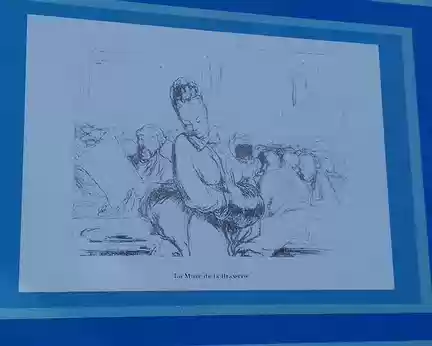 005 Une caricature par Honoré Daumier qui vécut à Valmondois de 1877 à 1879