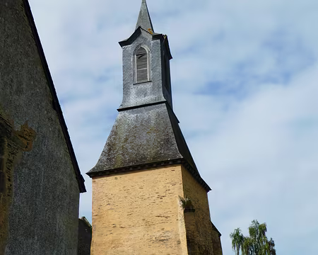 036 Le clocher de l’église Saint-Golven (XVIème siècle) à Taupont Bourg-Vieux