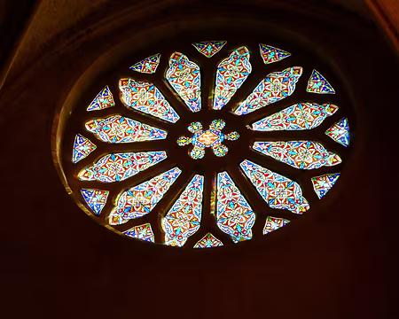 047 La rosace de l’église abbatiale