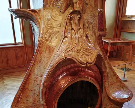 65 Villa Majorelle : cheminée