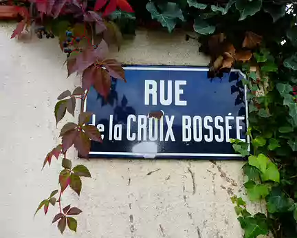 014 La Croix Bossée a donné son nom à une rue de Santeuil