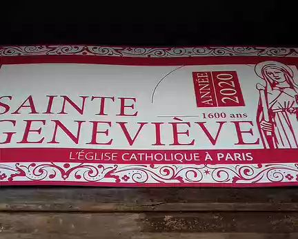 022 En 2020, commémoration du 1600ème anniversaire de la mort de sainte Geneviève (520)