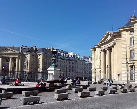 031 Face au Panthéon, la Faculté de Droit (Soufflot) et la mairie du Vème arrondissement (Hittorff, 1846)