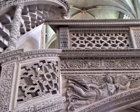 024 Détail du jubé, véritable dentelle de pierre