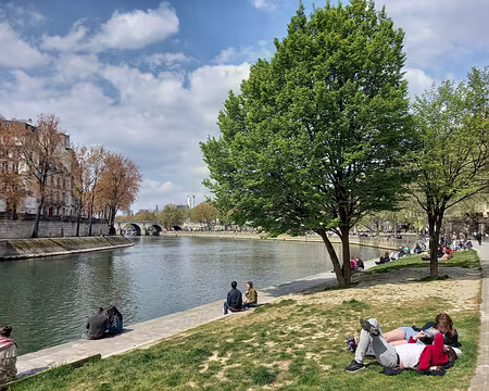 035 Île Saint-Louis, Pont Marie et début du Quai des Célestins.